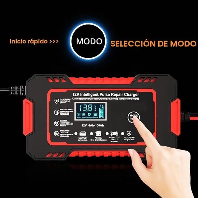 CARGADOR REPARADOR DE BATERIAS PARA AUTO