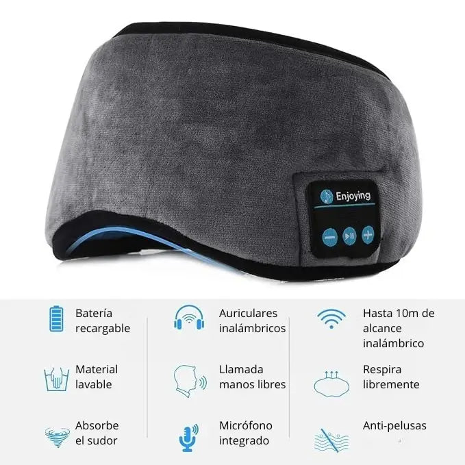 Antifaz para dormir con Bluetooth