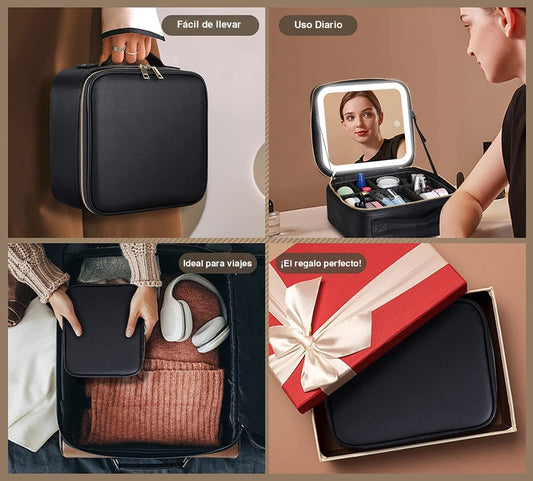 Caja de maquillaje luminosa