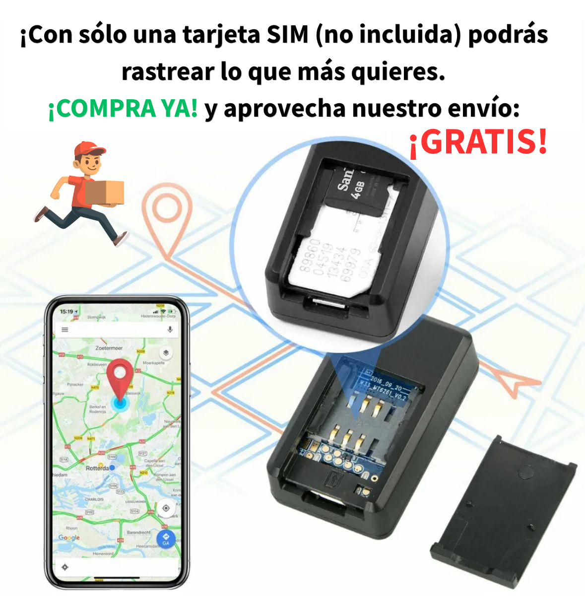 Mini Gps Magnético Portátil