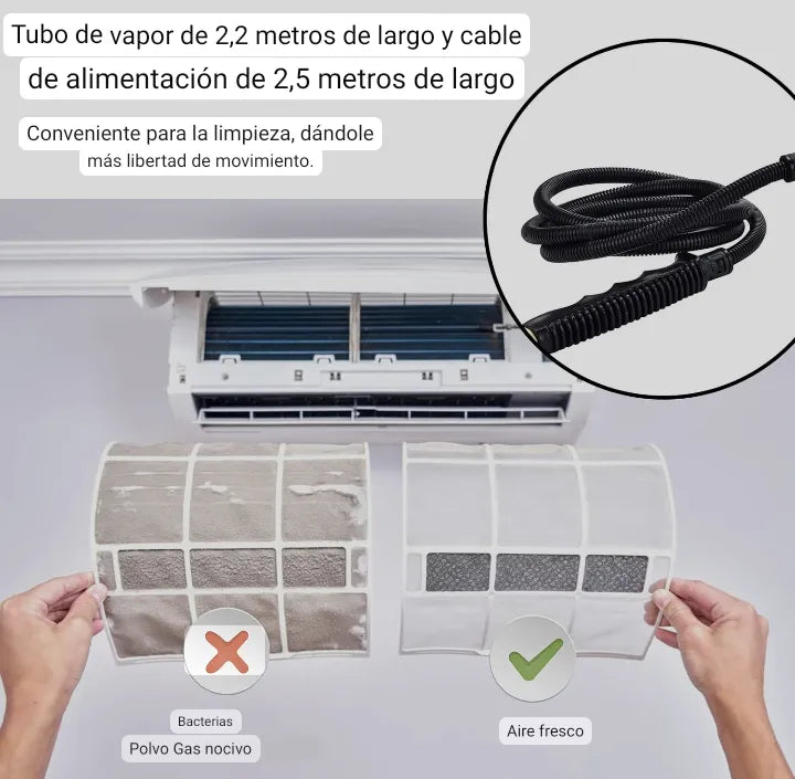 Limpiador a vapor portátil