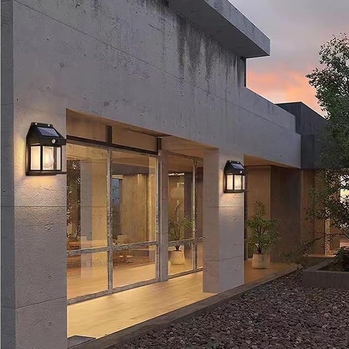 Foco Solar Luz Cálida 1 Ampolleta Sensor