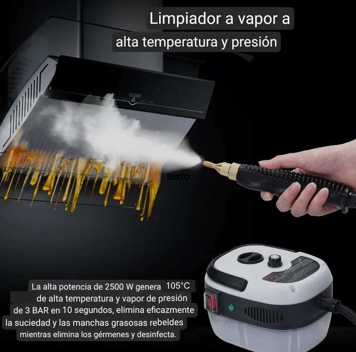 Limpiador a vapor portátil