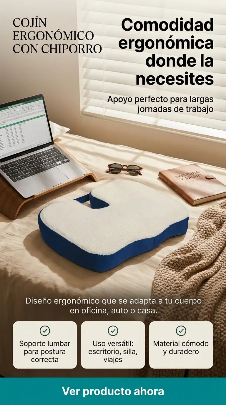 COJÍN ERGONÓMICO CON CHIPORRO