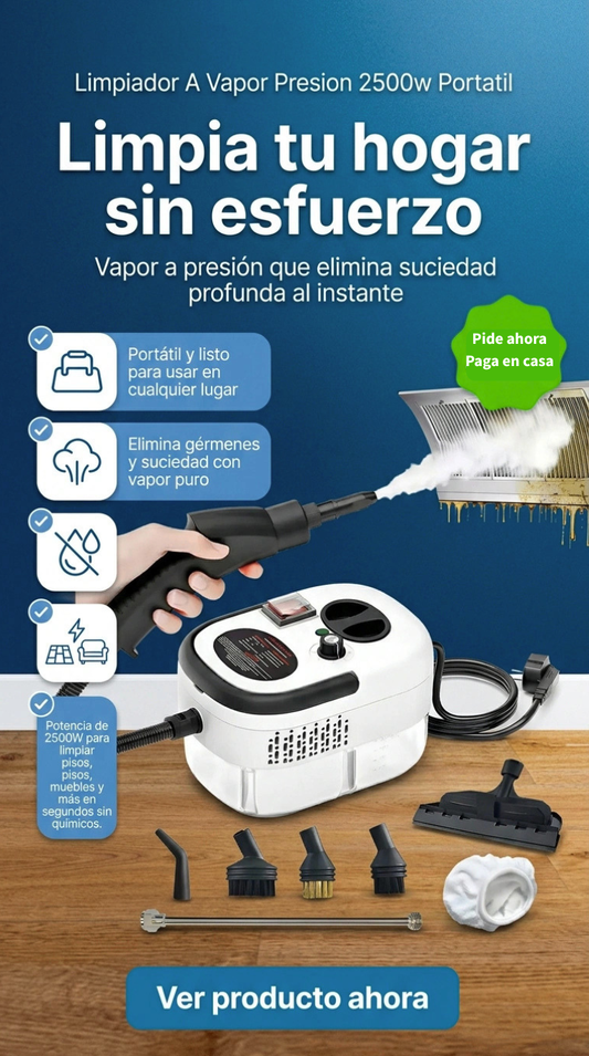 Limpiador a vapor portátil