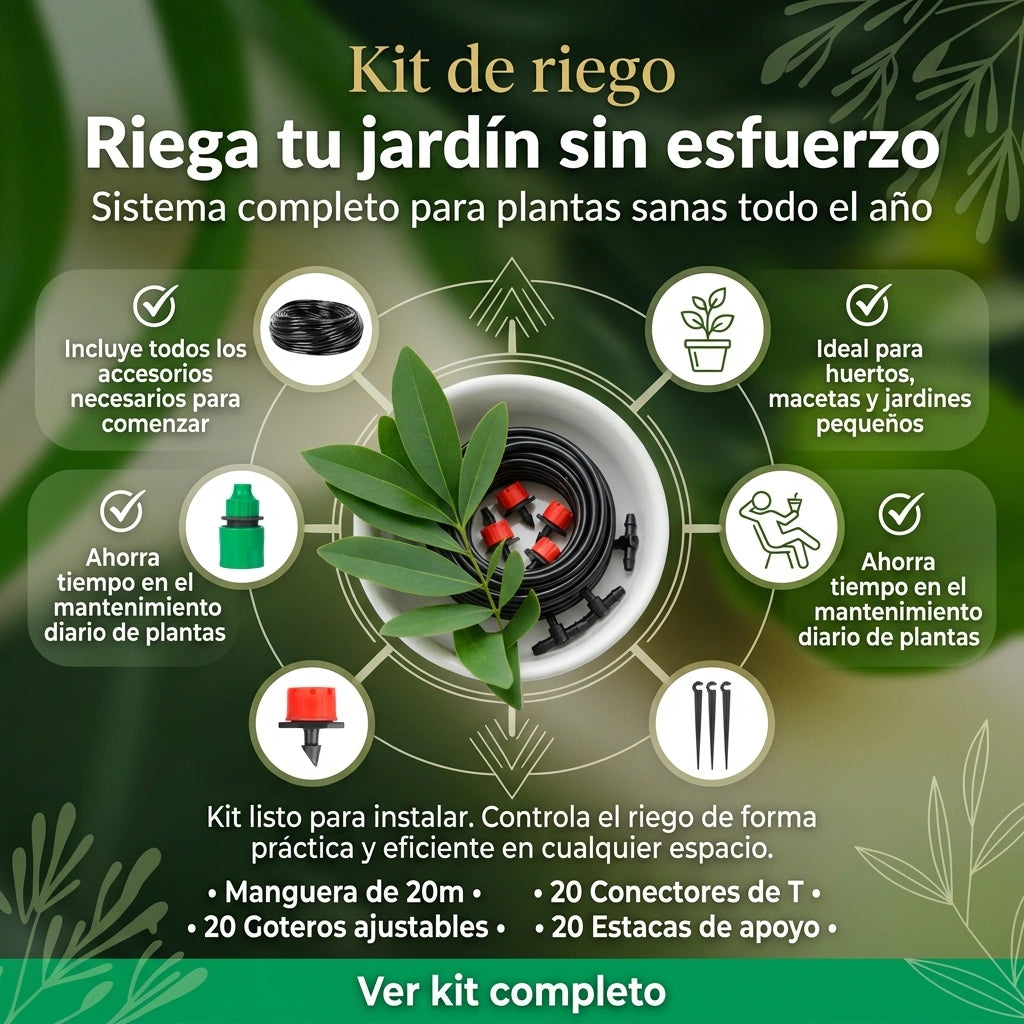 Oferta Kit de Riego por Goteo 20 mt