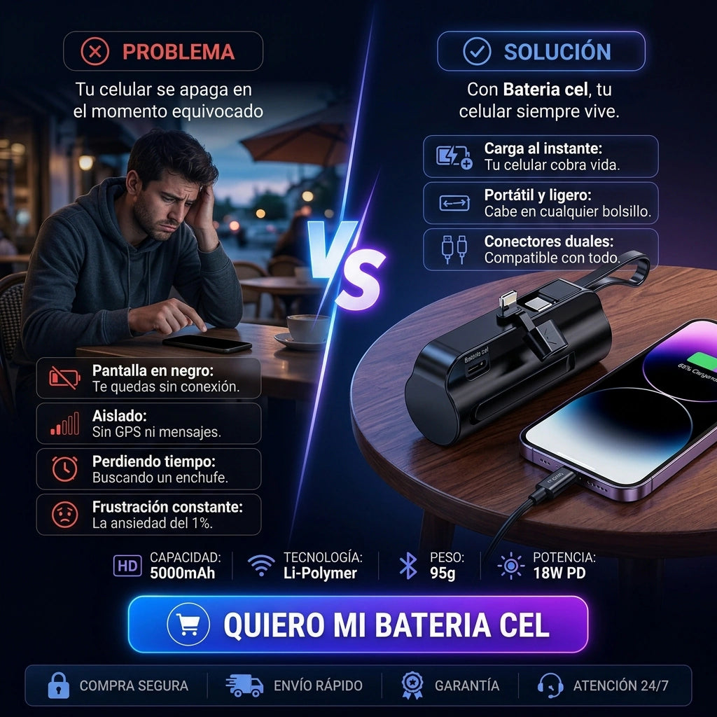 Cargador portátil cápsula tipo llavero